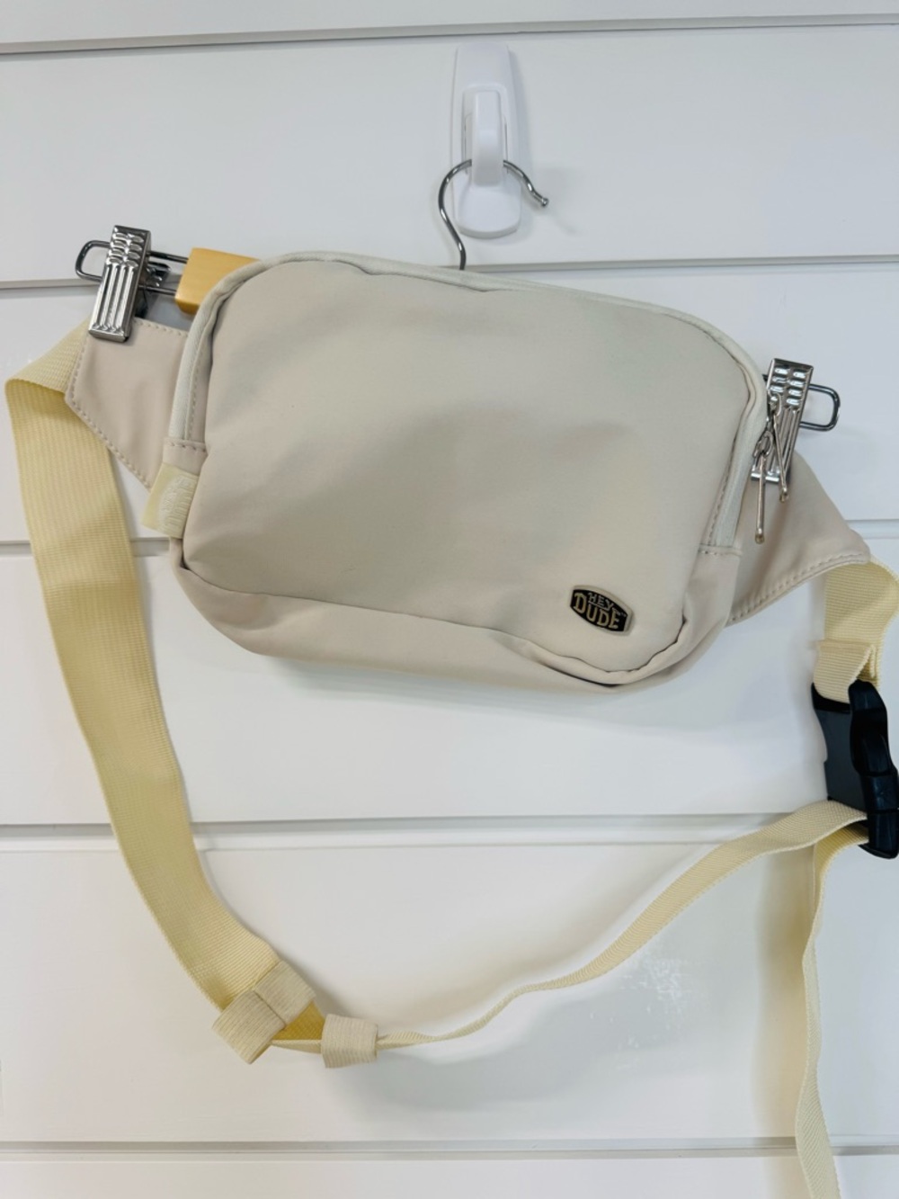 Hey Dude Cream Belt Bag